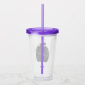 シンプルPumpkinパッチ名スクリプモノグラムのト アクリルタンブラー (右)