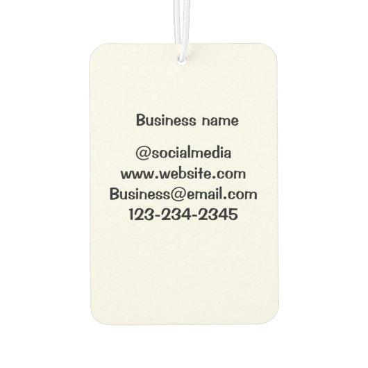 シンプルq rコーミニマルド追加ロゴのソーシャルメディア文字 カーエアーフレッシュナー (裏面)