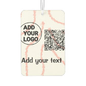 シンプルq rコーミニマルド追加ロゴスキャンコード名t カーエアーフレッシュナー (裏面)