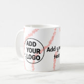 シンプルq rコーミニマルド追加ロゴスキャンコード名t コーヒーマグカップ (正面左)