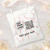 シンプルq rコーミニマルド追加ロゴスキャンコード名t フェイバーバッグ (クリップ留めされた状態)