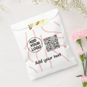 シンプルq rコーミニマルド追加ロゴスキャンコード名t フェイバーバッグ (封をした状態)