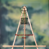 シンプルq rコーミニマルド追加ロゴスキャンコード名te アクリルサイン (ニュートラル)