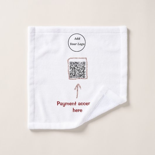 シンプルq rコーミニマルド追加ロゴスキャンコード名te ウォッシュタオル (ウォッシュタオル)