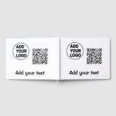 シンプルq rコーミニマルド追加ロゴスキャンコード名te ゲストブック (全面)