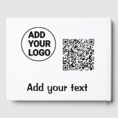 シンプルq rコーミニマルド追加ロゴスキャンコード名te ゲストブック (裏面)