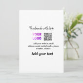 シンプルq rコーミニマルド追加ロゴスキャンコード名te シーズンカード (スタンド正面)