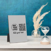 シンプルq rコーミニマルド追加ロゴスキャンコード名te フォトプラーク (側面)