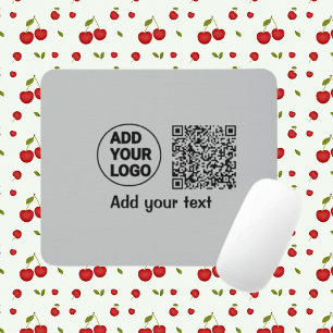 シンプルq rコーミニマルド追加ロゴスキャンコード名te マウスパッド