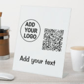 シンプルq rコーミニマルド追加ロゴスキャンコード名te 台座サイン (インサイチュ)