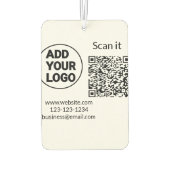 シンプルq rコーミニマルド追加ロゴスキャンコード名we カーエアーフレッシュナー (裏面)