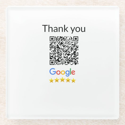 シンプルq rコーミニマルド追加ロゴスキャンコード名we ガラスコースター (正面)