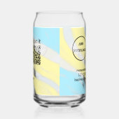 シンプルq rコーミニマルド追加ロゴスキャンコード名we ガラス缶 (左)