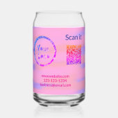 シンプルq rコーミニマルド追加ロゴスキャンコード名we ガラス缶 (裏面)