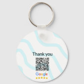 シンプルq rコーミニマルド追加ロゴスキャンコード名we キーホルダー (裏面)