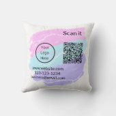 シンプルq rコーミニマルド追加ロゴスキャンコード名we クッション (裏面)