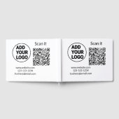 シンプルq rコーミニマルド追加ロゴスキャンコード名we ゲストブック (全面)