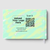 シンプルq rコーミニマルド追加ロゴスキャンコード名we ゲストブック (裏面)