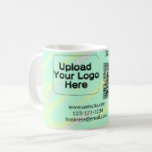 シンプルq rコーミニマルド追加ロゴスキャンコード名we コーヒーマグカップ (正面左)