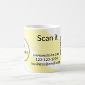 シンプルq rコーミニマルド追加ロゴスキャンコード名we コーヒーマグカップ (中央)
