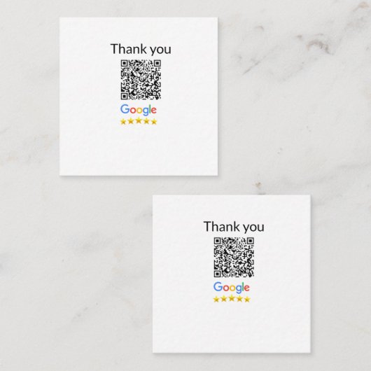 シンプルq rコーミニマルド追加ロゴスキャンコード名we スクエア名刺 (正面/裏面)