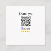 シンプルq rコーミニマルド追加ロゴスキャンコード名we スクエア名刺 (正面)