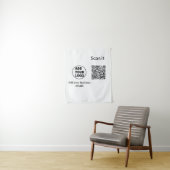 シンプルq rコーミニマルド追加ロゴスキャンコード名we タペストリー (インサイチュ)