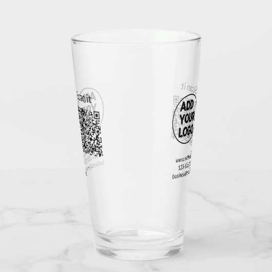 シンプルq rコーミニマルド追加ロゴスキャンコード名we タンブラーグラス (右)