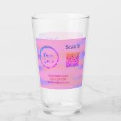 シンプルq rコーミニマルド追加ロゴスキャンコード名we タンブラーグラス (裏面)