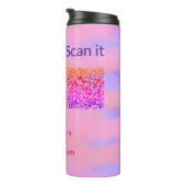 シンプルq rコーミニマルド追加ロゴスキャンコード名we タンブラー (回転右)