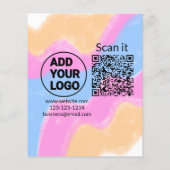 シンプルq rコーミニマルド追加ロゴスキャンコード名we チラシ (裏面)