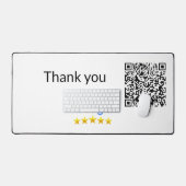 シンプルq rコーミニマルド追加ロゴスキャンコード名we デスクマット (キーボード&マウス)