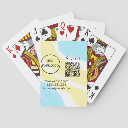 シンプルq rコーミニマルド追加ロゴスキャンコード名we トランプ (裏面)