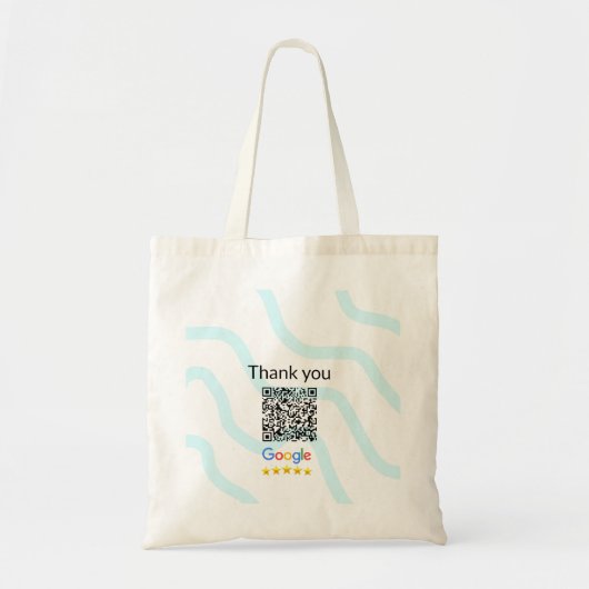 シンプルq rコーミニマルド追加ロゴスキャンコード名we トートバッグ (正面)