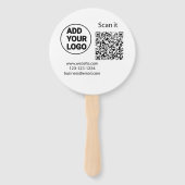 シンプルq rコーミニマルド追加ロゴスキャンコード名we ハンドファン (正面)