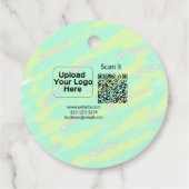 シンプルq rコーミニマルド追加ロゴスキャンコード名we フェイバータグ (裏面)