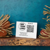 シンプルq rコーミニマルド追加ロゴスキャンコード名we フォトプラーク (側面)