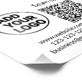 シンプルq rコーミニマルド追加ロゴスキャンコード名we フォトプリント            (角)