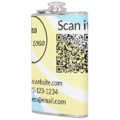 シンプルq rコーミニマルド追加ロゴスキャンコード名we フラスク (左)