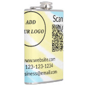 シンプルq rコーミニマルド追加ロゴスキャンコード名we フラスク (右)