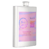 シンプルq rコーミニマルド追加ロゴスキャンコード名we フラスク (右)