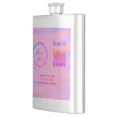 シンプルq rコーミニマルド追加ロゴスキャンコード名we フラスク (左)