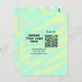 シンプルq rコーミニマルド追加ロゴスキャンコード名we ポストカード (正面/裏面)