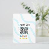 シンプルq rコーミニマルド追加ロゴスキャンコード名we ポストカード (スタンド正面)