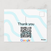 シンプルq rコーミニマルド追加ロゴスキャンコード名we ポストカード (裏面)