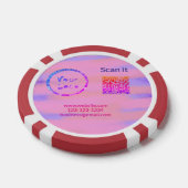 シンプルq rコーミニマルド追加ロゴスキャンコード名we ポーカーチップ (シングル)