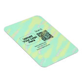 シンプルq rコーミニマルド追加ロゴスキャンコード名we マグネット (右側)