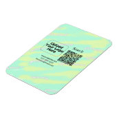 シンプルq rコーミニマルド追加ロゴスキャンコード名we マグネット (左側)