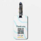 シンプルq rコーミニマルド追加ロゴスキャンコード名we ラゲッジタグ (裏面縦)