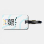 シンプルq rコーミニマルド追加ロゴスキャンコード名we ラゲッジタグ (裏面横)